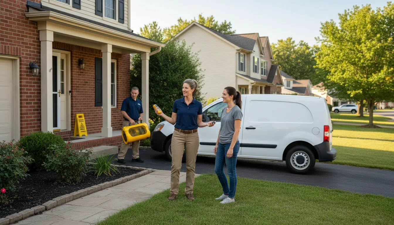 Residential water damage restoration in Landis, NC